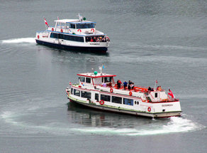 Schiffe am Wolfgangsee tanzen